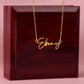 Signature Name Necklace To My Mom